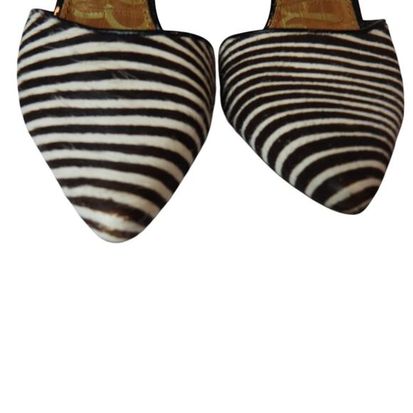 Sam Edelman "Orly" Calf-Hair Zebra Slingbacks size 8.5 - Picture 5 of 8